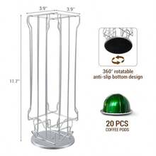 Coffee Capsule Storage Racks - plateado - ดู 7