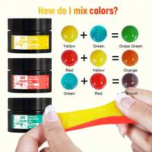 Multi-Color 3D Resin UV Clay, Suitable For 3D Carving Extension Art Hard Gel, Perfect For Simple Handmade Craft Modeling UV Home DIY - 30g - View 6