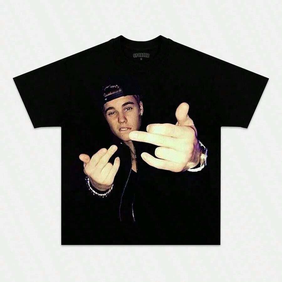 [Free 3-Day Delivery]Men And Women T-Shirts - Black - View 1