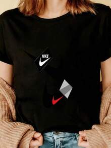 Women T-Shirts - Black - View 3
