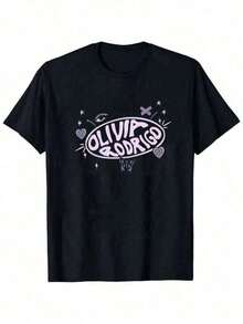Camisetas Gráficas de Algodón O-Livia RO-Drigo, Ropa de Verano para Mujeres y Hombres, Ropa Urbana Y2k, Ropa para Adolescentes, Camiseta de Olivia Rodrigos, Cantante y Compositora Americana de Música Pop, Camiseta Deportiva Casual Unisex para Hombres y Mujeres, Camiseta 100% Algodón - Olivia Rodr, Ropa para Niños, Top Negro Casual Unisex, Ropa de Vacaciones para Hombres, Conjuntos Familiares a Juego para Adultos y Niños. - Negro - Ver 8
