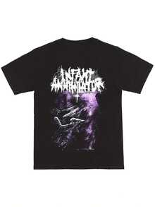 Camiseta unisex, estampada con "Infant"El diseño Annihilator, suave y adecuado para todas las estaciones, es un artículo imprescindible para el estilo casual urbano. Combina bien con cualquier atuendo, es una prenda económica para el uso diario y también es un regalo ideal para fans y amigos.ParaFiesta&DiarioDesgaste, PerfectoParaVacaciones&Tiempo de juego, genialParaFiesta&FamiliaVacaciones, EscuelaWearStreetEstilo, a la modaModa, TendenciaClimaRopa de veranoInformalWearStreetEstilo, a la modaModa, TendenciaClimaRopa de veranoInformalRopa - Negro - Ver 1