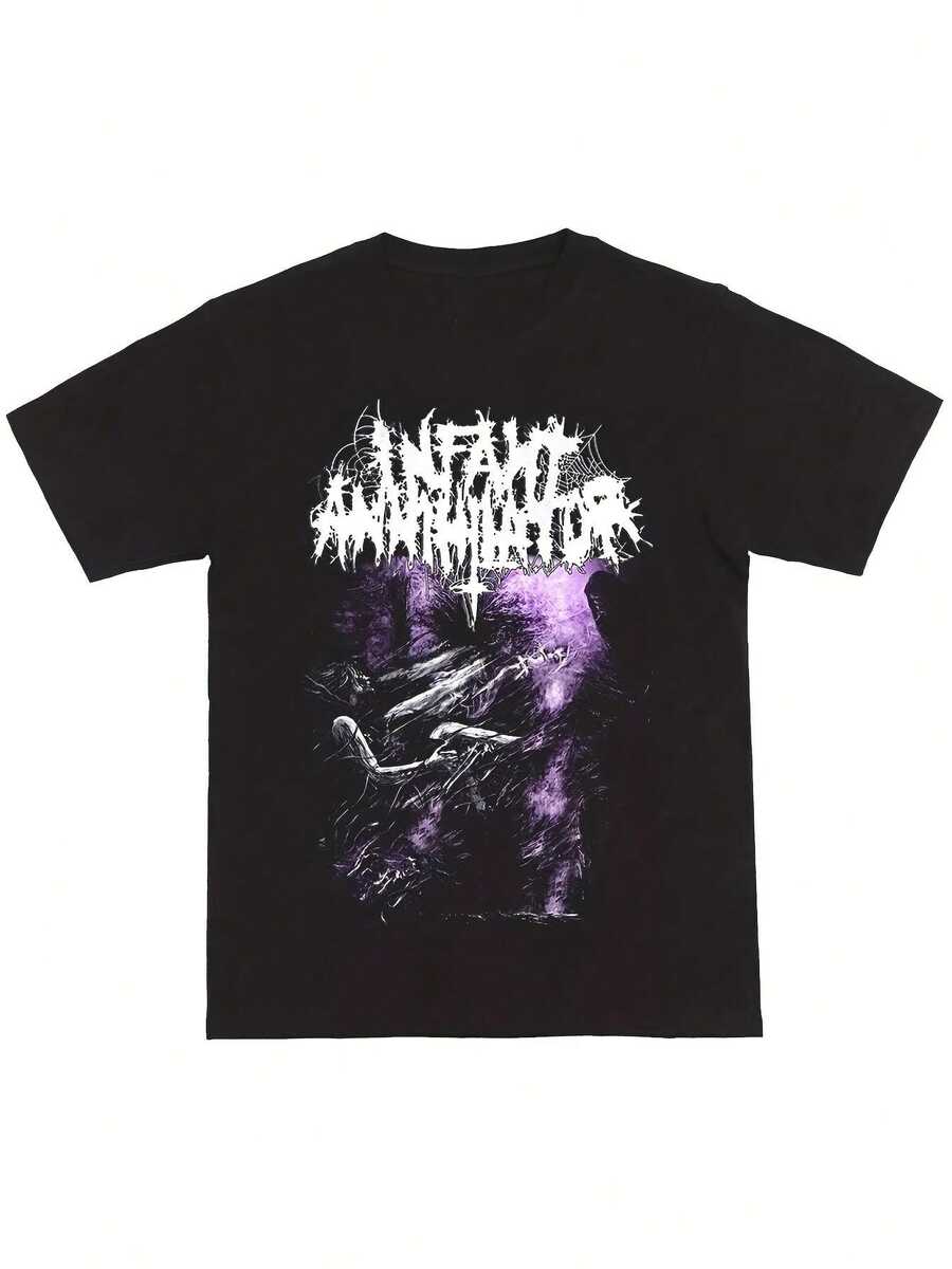 Camiseta unisex, estampada con "Infant"El diseño Annihilator, suave y adecuado para todas las estaciones, es un artículo imprescindible para el estilo casual urbano. Combina bien con cualquier atuendo, es una prenda económica para el uso diario y también es un regalo ideal para fans y amigos.ParaFiesta&DiarioDesgaste, PerfectoParaVacaciones&Tiempo de juego, genialParaFiesta&FamiliaVacaciones, EscuelaWearStreetEstilo, a la modaModa, TendenciaClimaRopa de veranoInformalWearStreetEstilo, a la modaModa, TendenciaClimaRopa de veranoInformalRopa - Negro - Ver 1