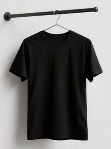 Camiseta De Manga Corta Casual Con Cuello Redondo Y Estampado You Matter En La Parte Delantera Y Trasera Para Mujeres.Camisetas GráFicas .Jpg, Tops Cortos Para Mujeres, Atuendos De Verano Para Mujeres, Tops De Verano, Camiseta RDKR - Negro - Ver 2