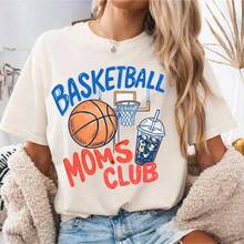 Club de Baloncesto OMS, Camiseta de Baloncesto Ameday Doodle, Camiseta de Baloncestooderna paraujer, Camiseta Deportiva, Camiseta Ameday - Blanco - Ver 6