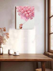 Cute Pig Balloon Hot Air Balloon DIY Digital Oil Painting Handmade Craft Home Decor 40x50cm/16x20in Holiday Gift - 40*50cm - View 4
