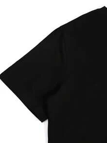 Lo siento, Cupido, una vez fui un mapache salvaje. Camiseta holgada de 180g para mujer, ideal para el Día de San Valentín, un regalo perfecto para amigos y familiares, adecuada para uso diario casual, fiestas y actividades de team building. - Negro - Ver 4