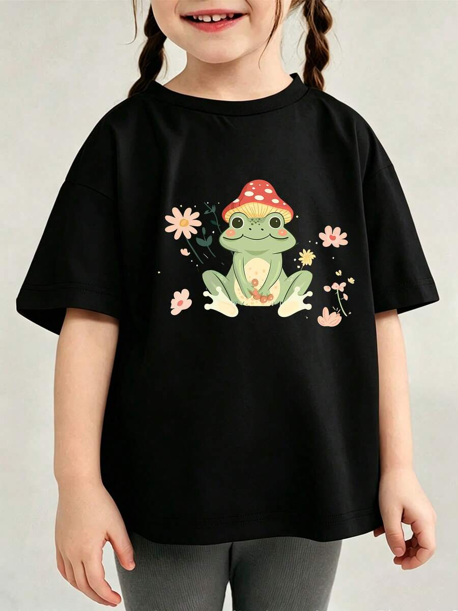 Young Girls T-Shirts - Black - View 1