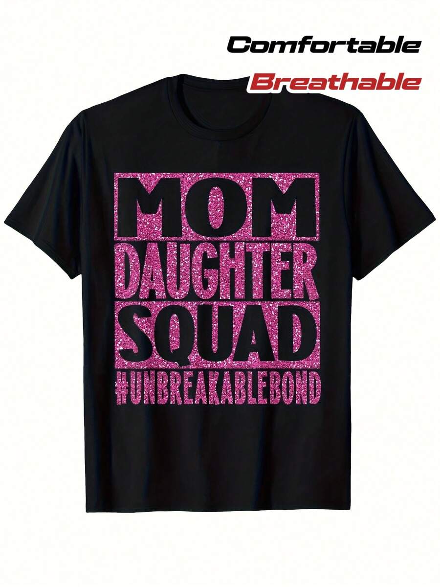 Camiseta estampada para madre e hija, playeras de mujer,transpirable y cómoda, apta para todo tipo de cuerpo y todas las estaciones, opción ideal para regalar en el Día de la Madre