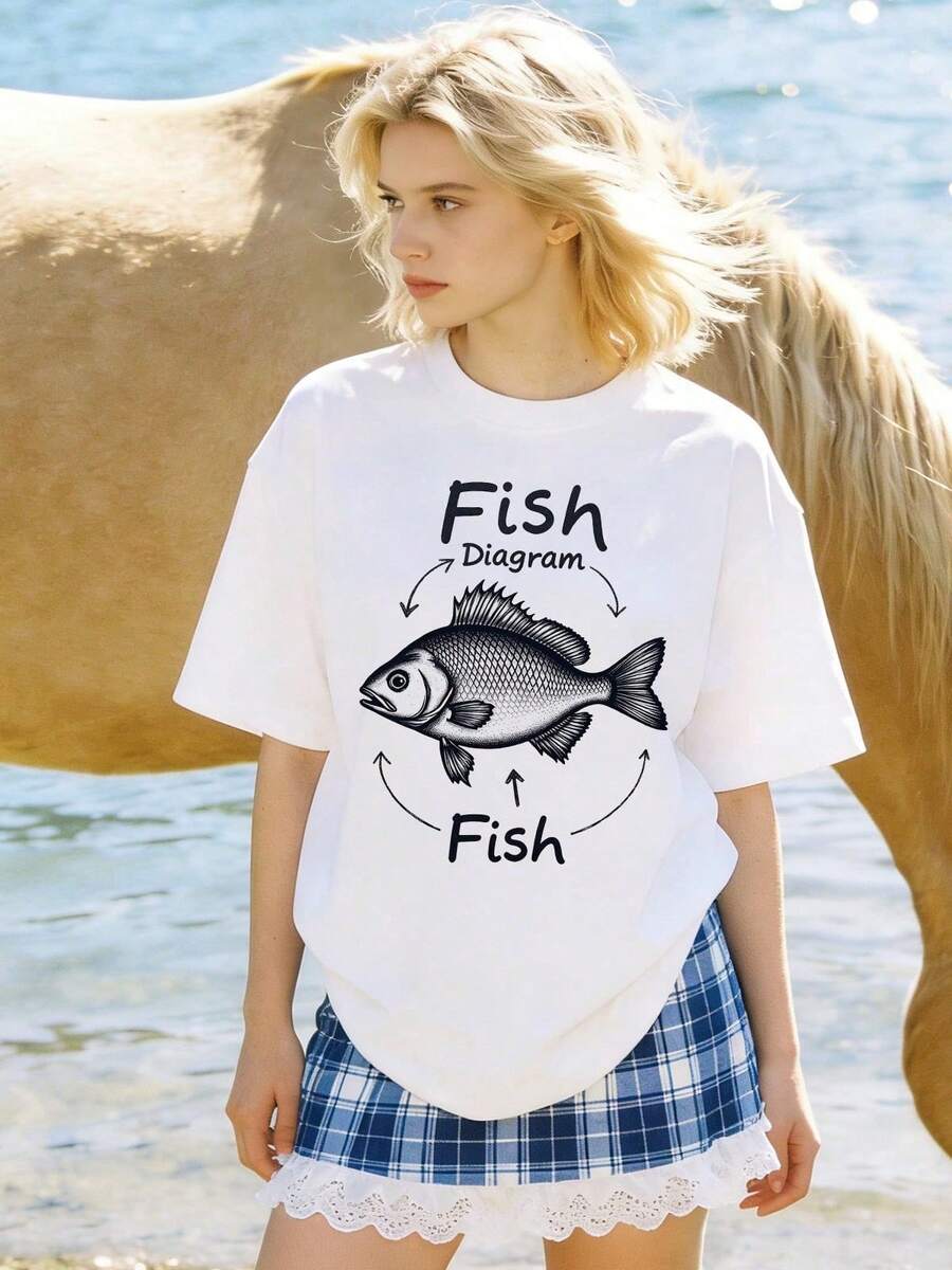 Camiseta de manga corta con cuello redondo suave y casual de verano para mujer, tops para salir, algodón, vintage, estilo callejero europeo y americano, casual deportivo, estilo unisex, estilo casual urbano, tops bonitos, Gen Z, curvy, ropa Y2K, camisetas divertidas, tops para damas, conjuntos de vacaciones para mujer, top lindo, camiseta gráfica, conjuntos de primavera, camisetas holgadas, ropa de calle retro, estilo de los 90, estilo de los 2000, subcultura, top negro, tops blancos, atuendo de fiesta de los 90. Negro - Blanco - Ver 1