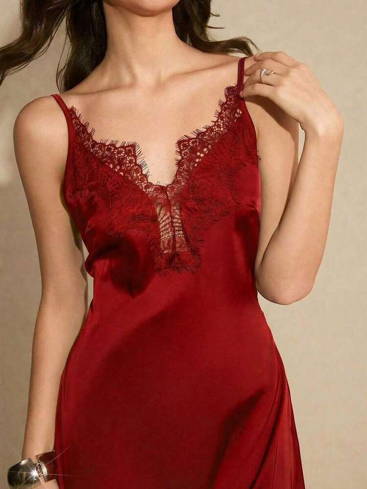 Women Midi Dresses - Hoa hồng đỏ - Xem 8