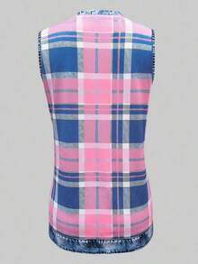 Camiseta de tirantes casual y versátil de unicolor y cuello redondo para mujer - Multicolor 4 - Ver 2