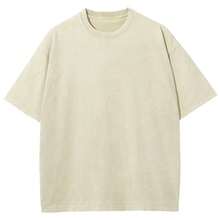 COCOC 2026 New Heavy-Duty Washed-Shirt, ('s  Part 8: Gospel Of) -- Short Sleeve Cotton Unisex Retro Wash Tee - Màu be - Xem 2