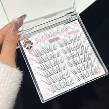 Mi giả MIXIAOHE Innocent Deer, 60/100 chùm, dung tích lớn, dải đen mỏng, độ cong chữ C, thiết kế phân đoạn tự nhiên, mềm mại, kích thước 10-13mm, mi giả tự làm trông như thật, hoàn hảo cho người mới bắt đầu trang điểm hàng ngày. - Xem 11
