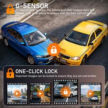 SIDAKEYE Cámara Dual para Automóvil DVR 1080P, Cámara Frontal 1080P y Cámara Trasera 480P, con Visión Nocturna Infrarroja, Accesorios para Automóvil | Cámara DVR para Automóvil | Grabadora para Automóvil | Monitoreo de Estacionamiento, con Visión Nocturna Infrarroja Incorporada, Grabación en Bucle - A - Ver 9