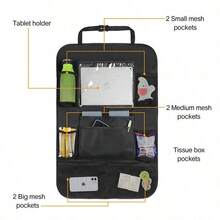 1pc Car Seat Back Storage Bag, Suitable For Automobile - A - View 4