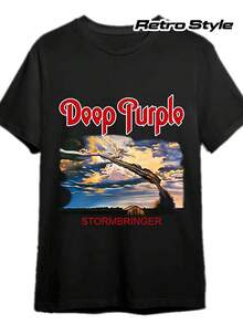 Camiseta unisex de manga corta, para hombreVintageProfundoMoradoCamiseta1974RetroDiseño-IcónicoCortoMangaTee,MáquinaLavableRedondoCuelloCamisaAdecuadoparaFestividades,Conciertos&InformalDesgaste,Estilplayerashombre, , , Dazymujer,romwehombres, bohochic,maestrasregalos,camisetaparaconjuntos de mujercon curvasparamu,y2k, - Negro - Ver 6