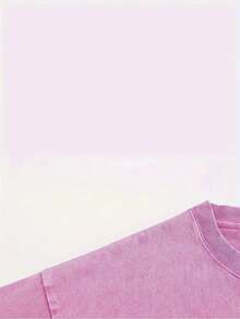 Men's & Women's High-Quality Pure Cotton Short-Sleeved T-Shirt With A Vintage Effect, Soft And Comfortable, With A Loose And Fashionable Fit, Featuring A Design That Includes A Glass Of Tequila And Lime Elements, Along With The Fun Text "TEQUILA CHEAPER THAN Relax", Suitable For Daily Commutes, Outings, Holiday Gifts, Parties And Celebrations. - 水洗棉玫瑰紅 - 查看 5