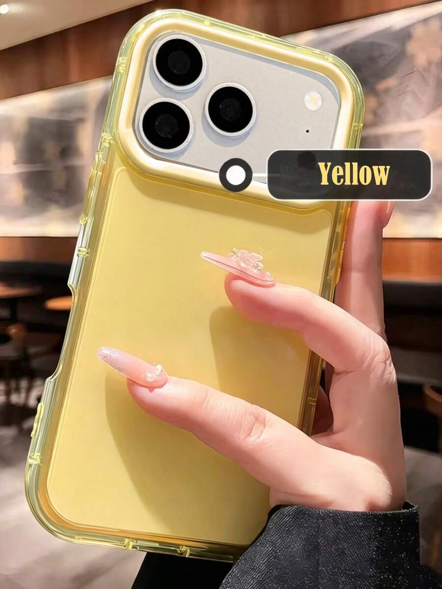 Cute Jelly Candy Color Shockproof Lens Protection Phone Case Compatible With IPhone 17 Pro Max 16 15 14 Pro Max 13 Pro Max 14 15 16 13 17 Simple Solid Color Bumper Cover
