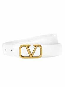 Women's Smooth Buckle Decorative Thin Waist Belt With V-Letter - Multicolor - View 5
