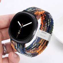 适用于三星 Galaxy Watch8/8 Classic 44mm/40mm/46mm/Ultra 2025 47mm 的编织金属表扣,可调节表带,Galaxy Watch 8 表带 - 彩色 - 查看 3