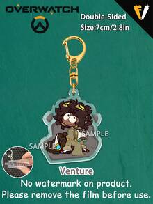 Móc khóa OVERWATCH, Móc khóa OVM, Mercy, DVA, Venture, Sigma, Ice Venture, Hàng hóa lưu niệm dành cho người hâm mộ trò chơi, Móc khóa hai mặt, Móc khóa sưu tầm, Móc trang trí túi xách, Phụ kiện xe hơi, Quà tặng ngày lễ, Quà tặng sinh nhật - Nhiều màu - Xem 7