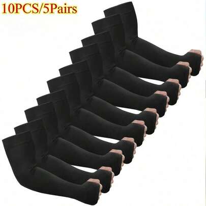 10 chiếc ống tay chống nắng mùa hè - Mỏng, co giãn, thoáng khí, thích hợp cho đạp xe ngoài trời và chống nắng, áp dụng cho bóng chày, bóng rổ, chạy bộ, golf và các hoạt động ngoài trời khác.