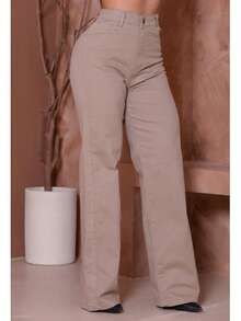 Wide Leg - Mocha Brown - View 2