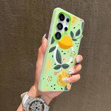 Funda para teléfono: Funda multicolor electrochapada para Samsung S23, a prueba de golpes, suave, resistente a las manchas, con ilustración de limón. - Verde - Ver 2