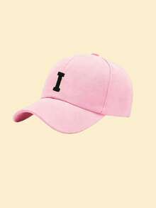 1 pieza Gorra de béisbol con parche de 26 letras de terciopelo, gorra de papá casual ajustable adecuada para vacaciones, calle, festival, viaje y uso diario - Rosa - Ver 10