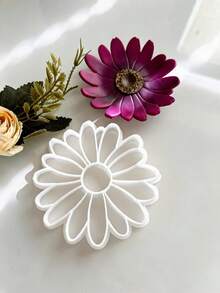 Flower Tray Clay Cutter, Polymer Clay Mold For Decorative Small Dishes, Perfect For Rustic, Bohemian And Natural Style Home Decor, Ideal For Spring And Handmade DIY Projects - White - View 10