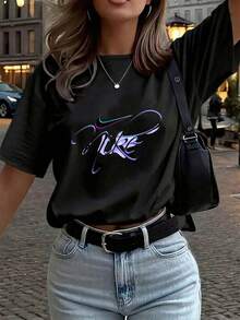 Women T-Shirts - Black - View 1