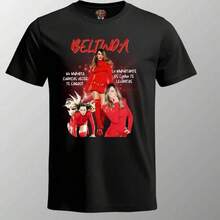 Playera Estampada  Belinda Caída   Dtf Moniqueblusas para mujer playeras de mujer vestidos casuales para mujer y2k playeras deportivas para mujer verano camisetas ropa de mujer Fashion Perfect For Daily - Negro - Ver 6