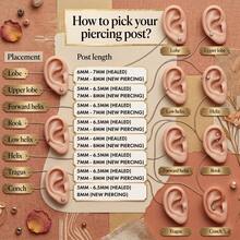 EleRunis 1件925纯银爪镶耳环，18K镀金耳骨/耳软骨/耳廓穿孔耳环，低过敏性首饰，适合女性和女孩日常佩戴，婚礼，派对，订婚等场合。 - 銀色 - 查看 10