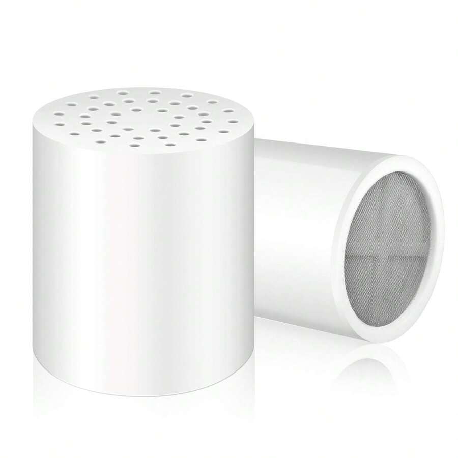 20-Stages Shower Filter Replacement Cartridges - Universal Fit For Most Shower Head Filters, Reduces Chlorine & Chemicals, PH Balanced Water For Soft Skin & Healthy Hair(2-Pack) - Bộ 2 lõi lọc thay thế cho vòi sen - Xem 1