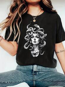 Women T-Shirts - Black - View 1