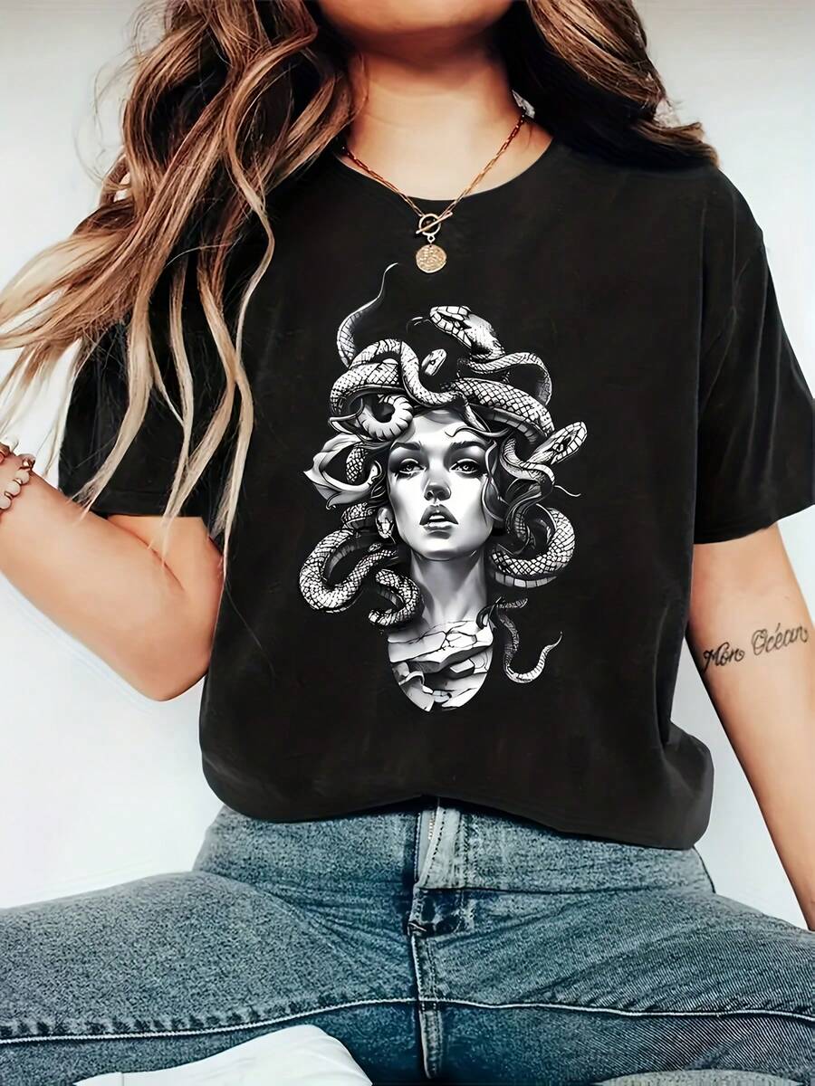 Women T-Shirts - Black - View 1