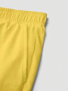 Conjunto de uniforme de enfermera de 2 piezas con parte superior con estampado de gráfico de gato lindo y pantalón recto de pierna recta, de color azul grisáceo, con cuello en V, manga corta, bolsillo y diseño de oreja colgante, para primavera/ve - Amarillo - Ver 4