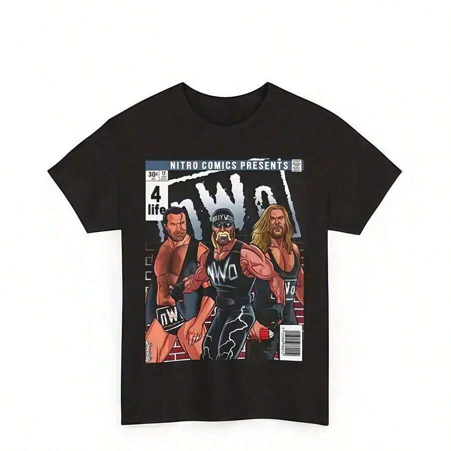 Easter Men's Wrestling T-Shirt Retro, Weight Loss, Fitness Clothing, Four-Season Wearable Styles - Black - View 1