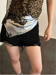 1pc Fashionable New Liquid Silver Color Bandana, Casual Street Style Square Scarf - 多色 2 - 查看 3