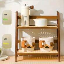 Desktop Storage Racks - Brown - View 3