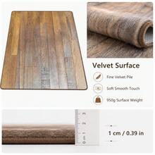 1pc Velvet Printed Non-Slip Outdoor Mat - Brown Wooden Floor Pattern | Bathroom Rug, Bedroom Living Room Decor Carpet, Kitchen Mat, Modern Home Decor, Hallway Carpet, Entryway Mat, Indoor Doormat, Front Door Mat, Kitchen Decorative Carpet, Living Room Rug, Bathroom Mat - Wood-grain Floor - View 6