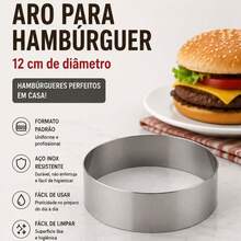 Aro para preparar hambúrguer - Cinza - Visão 8