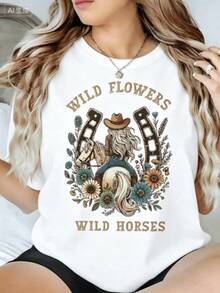Camisetas estampadas de cuello redondo para verano (los pantalones son solo sugerencias de estilo) son holgadas y no realzan la figura, y el tejido es delgado y no abulta. Confeccionado con telas suaves, transpirables y amigables con la piel, ofrece comodidad en la parte superior del cuerpo y evita la sensación de sudoración, con un diseño de estampado clásico y sencillo, adecuado para el uso diario, ir de compras y para el tiempo libre, con los mismos modelos básicos y versátiles para hombres y mujeres, muy adecuado para ocasiones como el Día del Trabajo y el Día de la Independencia de México, y fácil de usar durante todo el año. - Blanco - Ver 7