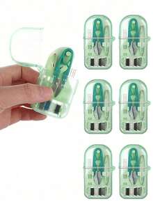 Portable Mini Sewing Tool Set, Suitable For Travel And Home Use. Small Emergency Sewing Kit With Storage Box And Protective Cover. Includes Various Colors Of Thread, Needles, Scissors, And Safety Pins. Compact And Portable, Easily Fits In Pocket Or Bag. A Multi-Functional Sewing Tool For Travel, Office, Or Home Use, Meeting All Emergency Sewing Needs. - Multicolor - View 2