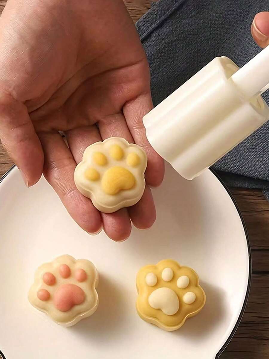 烘焙模具套組,包含 1 個擠壓器和 2 個模具,蛋糕製作 DIY 烘焙工具,餅乾模具,廚房烘焙配件,廚房小工具,完美烘焙工具 - 彩色 - 查看 1