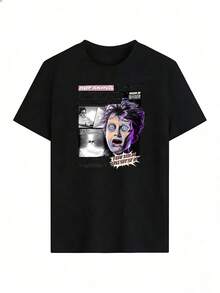 Grunge And Urban Style Short Sleeve T-Shirt, Fashionable Short Sleeve T-Shirt For Spring And Summer 2026, Made In Mexico, 180 Grams. Cartoon Print, Couple Design, Suitable For Indoor Or Outdoor Wear. Crew Neck, Unisex, Ideal For Office And Leisure. One-Piece Pack. - BK-P631577SLNDXZGY578 - 查看 2