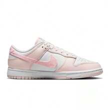 Nike Giày thể thao nữ cổ thấp DUNK LOW, có đệm êm ái và thoải mái, phù hợp cho cả thể thao và thường ngày. - Trắng/Hồng - Xem 7