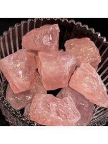 50/100/200/300/500g 天然粉晶原石散珠，適用於香氛擴香石、靈氣能量療癒、居家與辦公室裝飾 - 粉色 - 查看 4