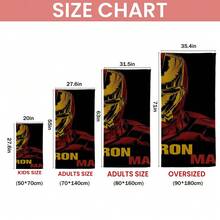 1PCS Cool I Ron Man Superhero Microfiber Beach Towel - Quick Dry Super Absorbent Bath Towel For Swimming Pool Gym Travel - Marvel Fan Outdoor Picnic Blanket Sand Free Magic Towel Accessory For Men Boys Gift - Nhiều màu - Xem 6